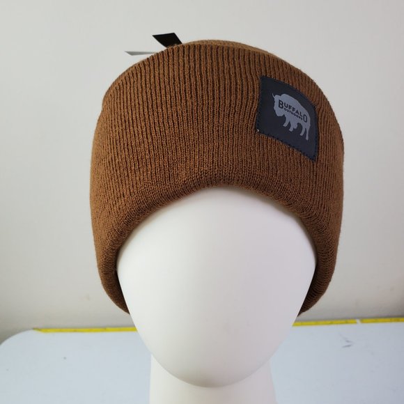 Buffalo Outdoors® Brown Buffalo Winter Knit Reflective Work Hat - Picture 6 of 6